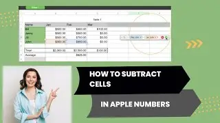 How To Subtract Cells In Apple Numbers