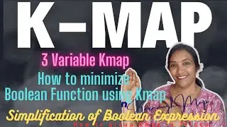 Kmap in Telugu 3Variable Kmap | Kmap 2Variable Examples in Telugu | Minimization of Boolean Expres |