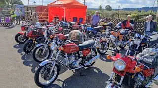 Quainton railway museum on my Suzuki GT750