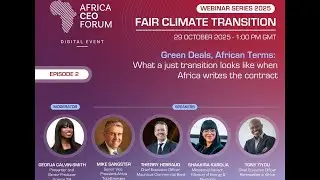 Fair Climate Transition - Green Deals, African Terms (Replay)