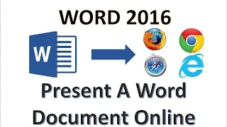Word 2016 - Present a Word Document Online - How To Use Microsoft Office 365 Presentation in Browser