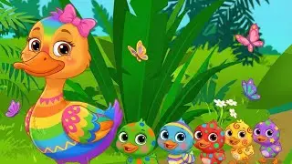 Counting Ducklings Song 🦆✨ | Learn Numbers & Colors for Kids | Fun Nursery Rhyme for Toddlers