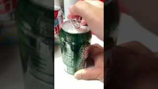 Clicking a soda can