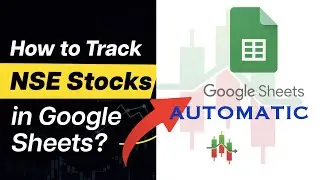How to Get Live NSE Stock Data in Google Sheet & Excel Sheet with Buy and Sell Signal | AUTO UPDATE