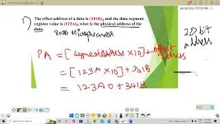 HOW TO CALCULATE PHYSICAL ADDRESS OF A DATA FOR 8086 MICROPROCESSORS?