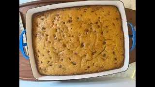 Pumpkin Dark Chocolate Snack Cake