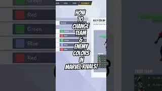 How to change your team color #marvel #marvelrivals #livestreams #gaming #ranked #howto #settings