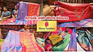 ‼️shiva textiles pattu+artsilks sarees nice combination great deal🙏 #latestsareecollections