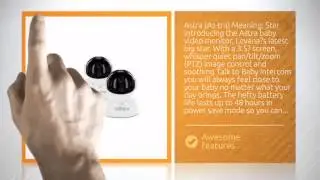 Levana Astra 3.5 inch PTZ Digital Baby Video Monitor with Talk to Baby Intercom (2 Camera Set) - ...