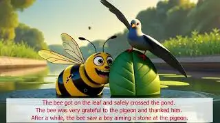 The Pigeon and Bee | Moral Story for Kids | Animated Story | Hindi Stories