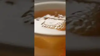 Crystal Sugar Dissolves in Hot Tea | Macro ASMR Visuals #shorts  #experiment #crystals #sugar #tea