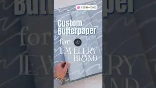 Jewellery Brand Packaging | Custom Printed Butter Paper with Logo