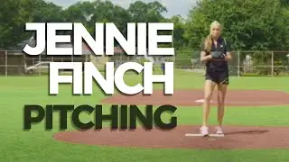 Jennie Finch Pitching Mechanics From Catcher's View - Fastpitch Softball Slow Motion