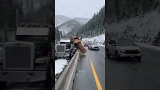 Logging Truck Blowout Scatters Logs on Highway | Donner Pass - DWN Breaking