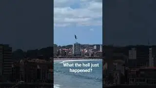 F-18 nearly avoided crash at Festival Aereo Gijon #f18 #aviation