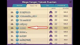 Mega Yenge&ccedil; Aşama 76 Sıralama 29 Boom Beach T&uuml;rk&ccedil;e Eğitim