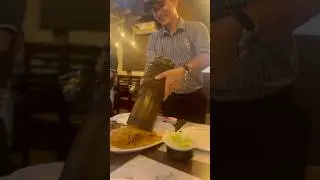 Bamboo Biryani Served in Style 😍🔥 | Unique Restaurant Experience #Shorts #FoodVibes #biryanilovers