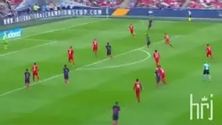 Messi's cross-field passes 2016-17
