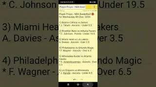 Player Props - NBA Basketball 🏀 for Wednesday 4th Dec. 2024.#playerprops