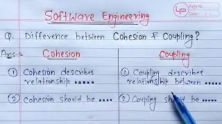 Difference Between Cohesion and Coupling | cohesion VS coupling