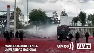 Encapuchados enfrentan al UNDMO en aniversario de masacre estudiantil | Noticias UNO