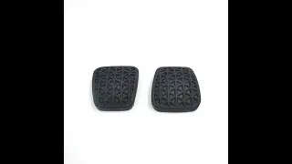 2Pcs Black Brake Clutch Pedal Pad Rubber Covers Protective Case for Car