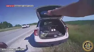 Stop sticks used to end 110 mph chase, video released