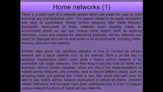 Applications of Mobile Ad-hoc Networks