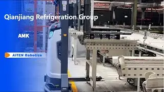 Industry Cases | Narrow Aisle Intelligent Handling Robot AMK15 in Qianjiang Refrigeration Group