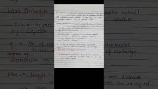 Electrolyte|Strong weak electrolyte|Chemistry for competitive exams