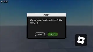 Как создать модульное диалоговое окно в Roblox Studio