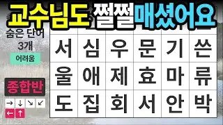 교수님도 쩔쩔 매셨습니다 [종합반 427] 숨은단어찾기 | 치매예방 | 치매테스트 | 치매예방퀴즈 | 단어퀴즈 | 치매예방활동 | 낱말퀴즈