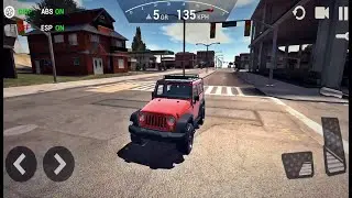 Ultimate Offroad Simulator - Red Jeep Driving Simulator Offroad and City Drive -  Gameplay
