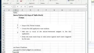 Demo for a python gui app of hello world