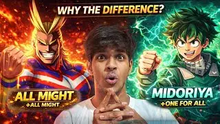 Difference between ALL MIGHT, MIDORIYA After get OFA Quirk ❤️&zwj;🔥