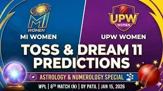 MI Women vs UP Warriorz|Harmanpreet&Lanning|WPL2026|Astrology|Numerology|Match Predictions|Dream11