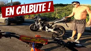 IL roule &agrave; poil sur son Honda CBR