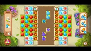 Gardenscapes level 3923 super rainbow blast