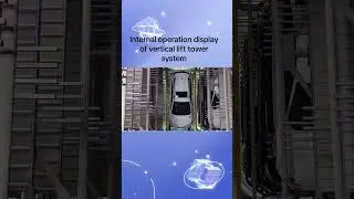 The internal operation display of the vertical lift tower parking system #parkingsystem