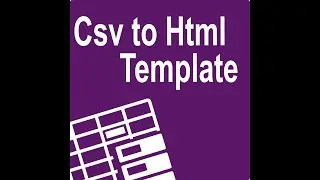 Convert CSV Data to HTML with a Custom Template for Web Display
