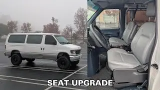 Я установил современные сиденья в свой старый фургон Ford.