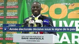 Congo : le pr&eacute;sident Sassou Nguesso adresse ses v&oelig;ux pour l'ann&eacute;e 2026