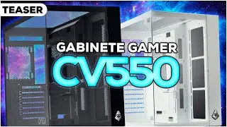 TEASER Gabinete Gamer Mancer CV550, Mid-Tower, Lateral de Vidro, Preto, Branco