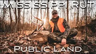 Deer Hunting From The GROUND - Mississippi Public Land 8 Point