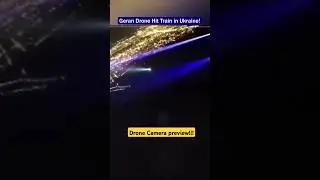 Geran Drone Strikes Train While Passing Air Defense Teams!