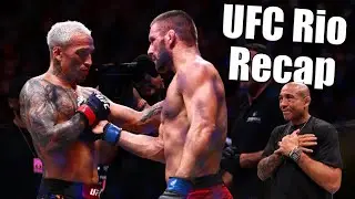 UFC Rio Recap: Charles Oliveira - Mateusz Gamrot | Jose Aldo Retirement | Deiveson Figueiredo