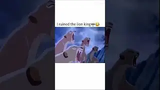 looks like I have ruined the lion king 🤣 #Thelionking#funny#shorts
