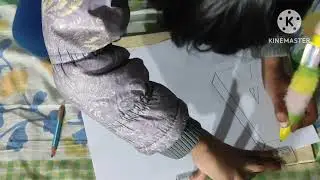 3D drawing letter A