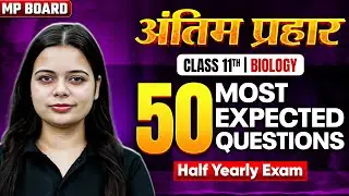 Class 11 Biology &ndash; Most Expected Questions with Explanation | Half Yearly 2025 | Riya Ma'am