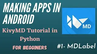 Make Android Apps In Android with Python,KivyMD Tutorial for Beginners #avstechindian